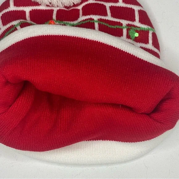 LED Merry Christmas Light Up winter hat - Picture 4 of 6